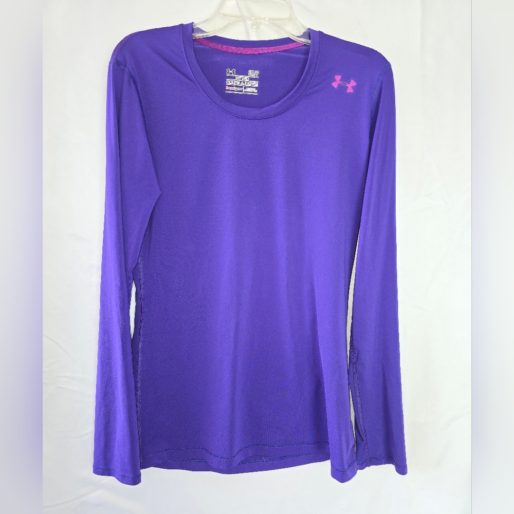 Under Armour Women's Vibrant Purple Long Sleeve Tee